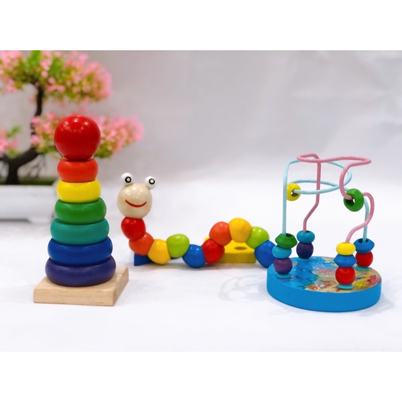 Đồ Chơi Luồn Hạt Bằng Gỗ  Hơn 20 Mẫu Cho Bé Sáng Tạo - BEOFAMILY - Đồ chơi gỗ