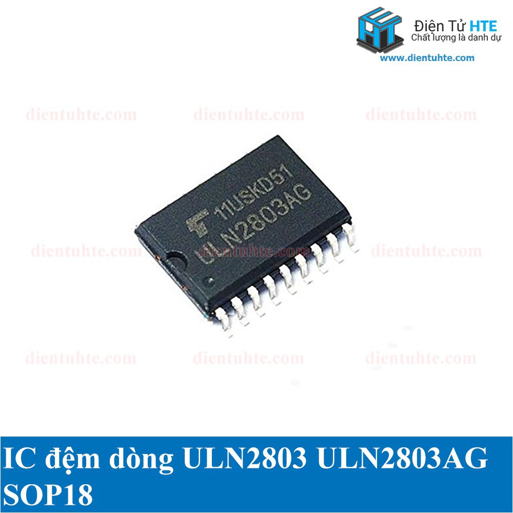 Bộ 5 IC đệm dòng ULN2803 ULN2803AG DIP SOP18