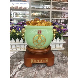 Bát Tụ Bảo, Bát tụ tài phong thủy đá xanh chiêu tài lộc cho ngôi nhà của bạn - Cao 18 cm