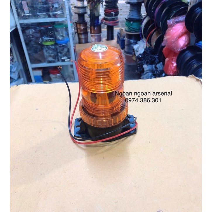 Đèn cảnh báo siêu sáng hàng nhập khẩu dùng điện 10V-110V (không dùng 220V)