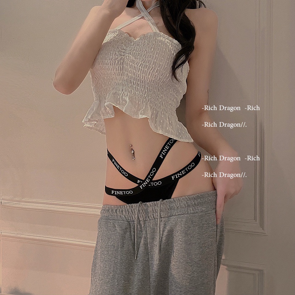 Quần Lót Nữ FINETOO Cotton Dây Đan Chéo Thời Trang Siêu Sexy Mã D005