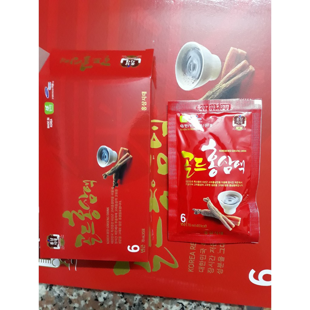 Nước Hồng Sâm 6 Năm Tuổi Hàn Quốc - Hộp 30 Gói x 70ml | BigBuy360 - bigbuy360.vn