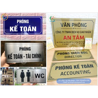 In Biển Tên Chức Danh Theo Yêu Cầu