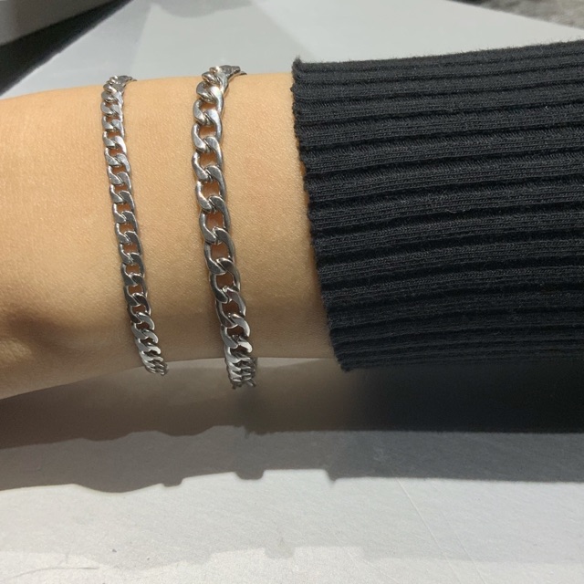 Vòng tay xích titan / chain 3mm-4mm bracelet