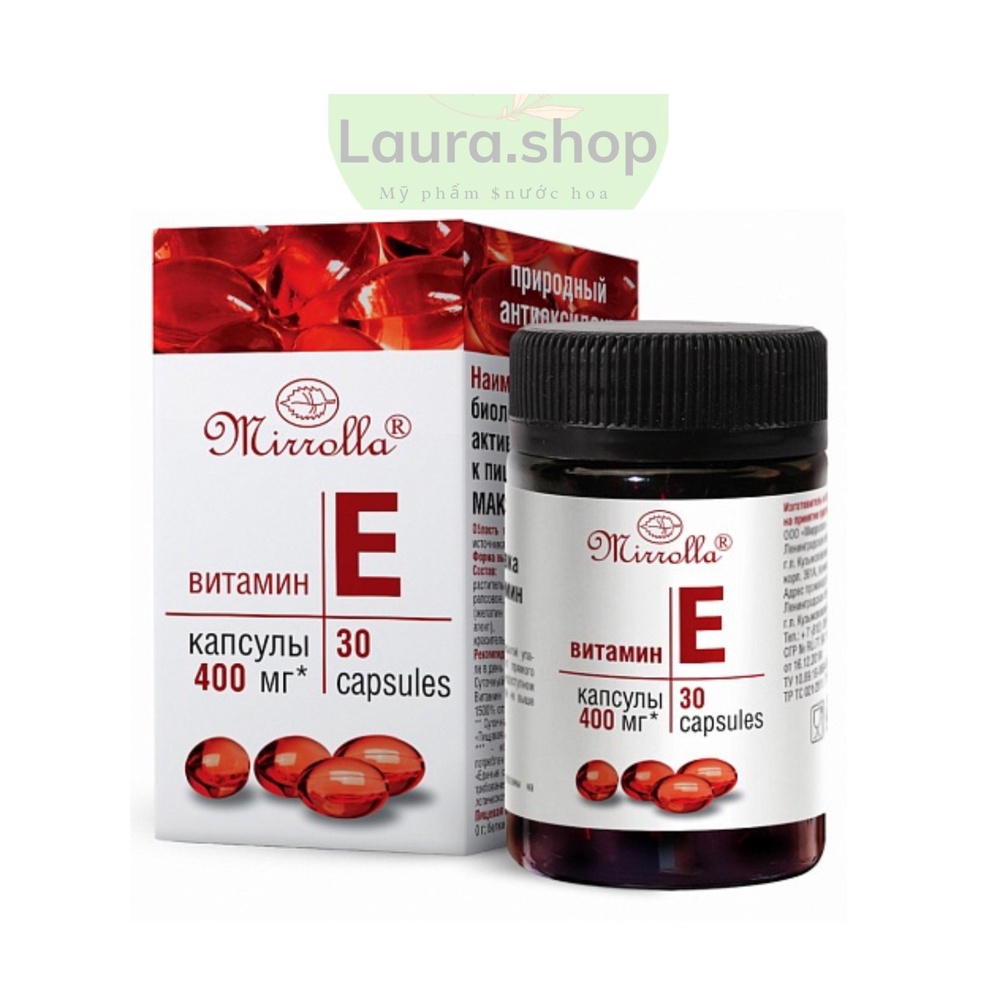 Viên Uống Vitamin E Đỏ Nga Giúp Trắng Da, Chống Lão hoá