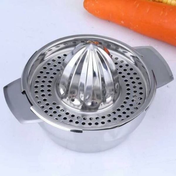 Bộ vắt cam INOX tiện dụng-Nắp vắt cam nhựa Việt Nhật kèm ca đong định mức