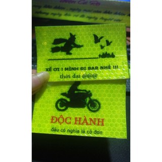 logo phượt , tem phượt , logo phản quang , tem xe