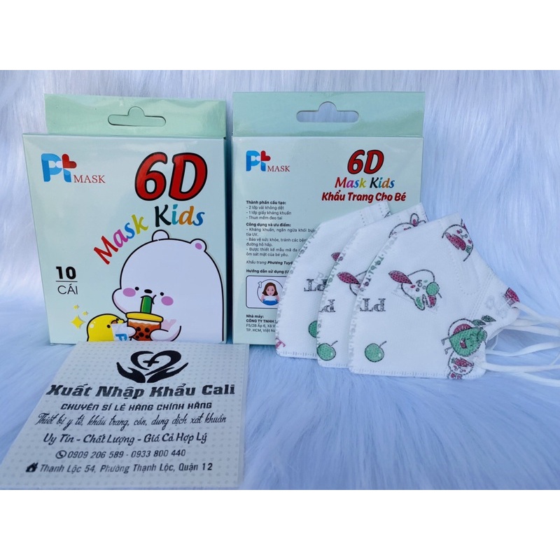 set 50 cái khẩu trang 6d kid PT mask/khẩu trang 6d cho bé