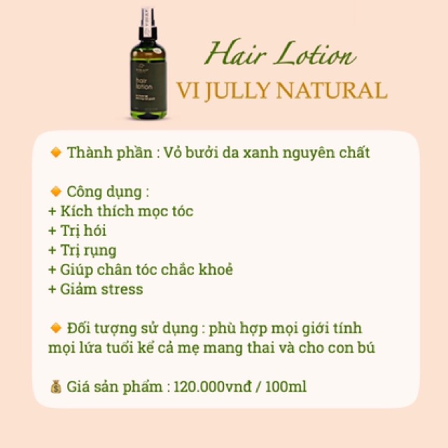TINH DẦU BƯỞI VI JULLY [Tặng Phụ Kiện Tóc Xinh] - KÍCH THÍCH MỌC TÓC - TRỊ HÓI | BigBuy360 - bigbuy360.vn