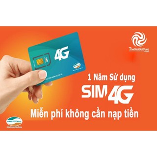 { MIỄN PHÍ 1 NĂM } SIM Viettel 4G 12Umax50n Không Giới Hạn Lưu Lượng Tốc Độ Cao