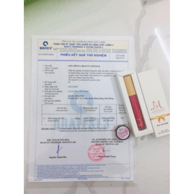 <Mua 1 tặng 1 dưỡng môi >Son B.A Beauty velvet lips_Màu Nâu Tây | BigBuy360 - bigbuy360.vn