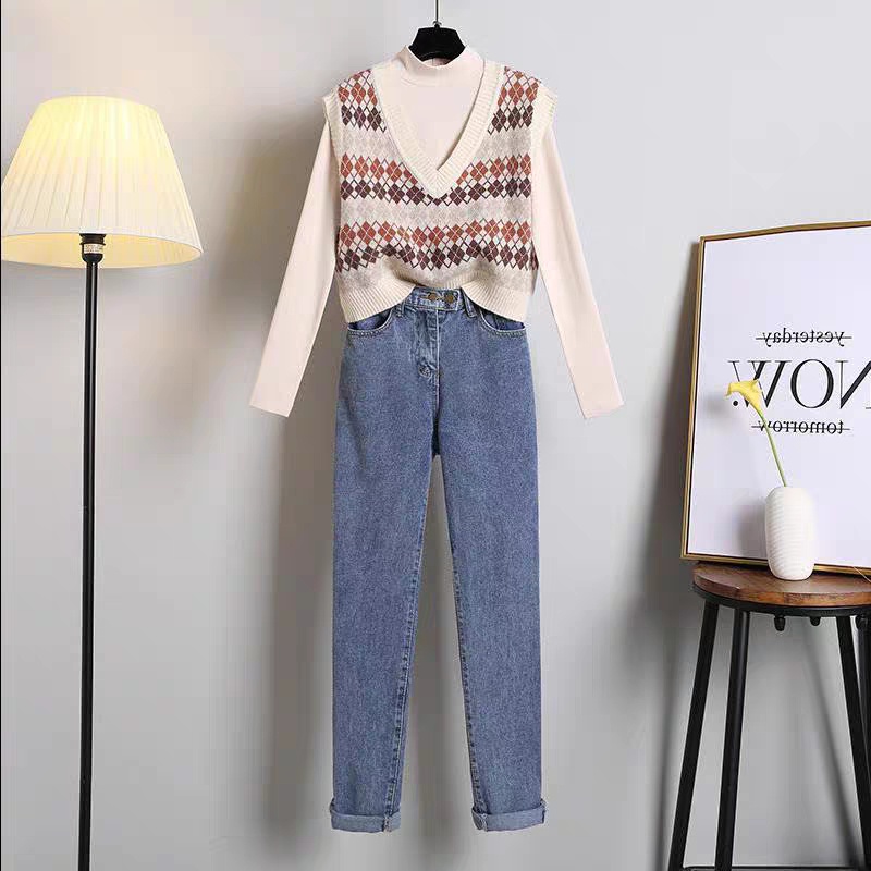 Áo Gile len nữ kẻ caro Vintage cổ tim hoạ tiết phong cách thời trang Hàn Quốc LADY SHOP M37HD | WebRaoVat - webraovat.net.vn