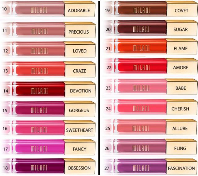 Son Kem Lì Milani Amore Matte Lip Crème