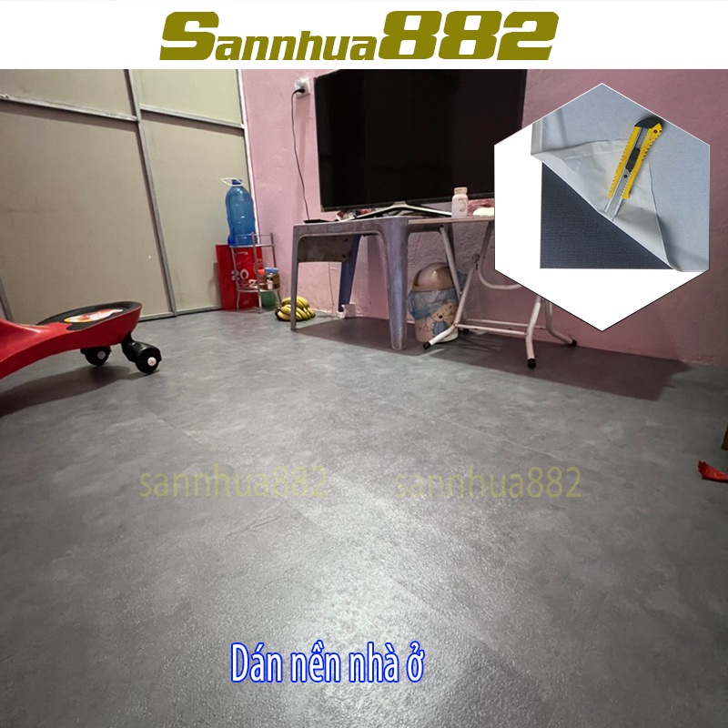Sàn nhựa vân xi măng bê tông chất đẹp hàng loại 1