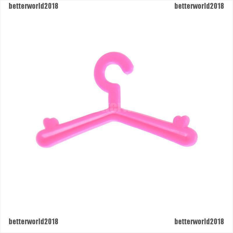 Set 20 Móc Treo Quần Áo Màu Hồng Dành Cho Búp Bê Barbie