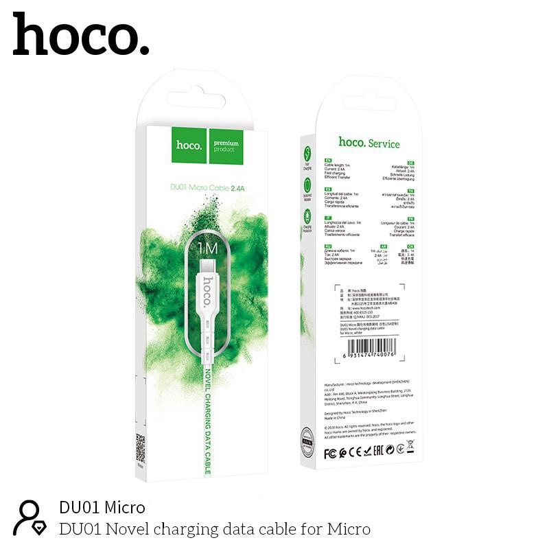 Dây Sạc - Cáp Sạc Micro USB HOCO DU01 Sạc Nhanh -  Cho Điện thoại Android Pin Sạc Dự Phòng Tai Nghe Bluetooth