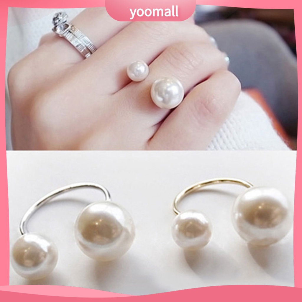 Nhẫn Hở Đính Ngọc Trai Giả Bằng Hợp Kim Thời Trang Cho Nữ