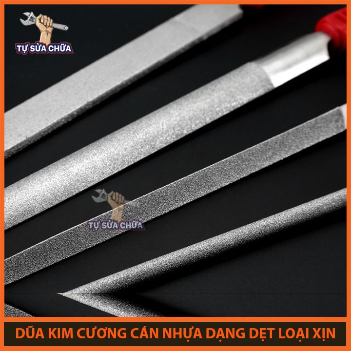 Dũa mài kim loại hợp kim đa năng dạng dẹt, dũa dẹt kim cương bản to loại 150mm, 200mm, 250mm, 300mm HÀNG LOẠI XỊN