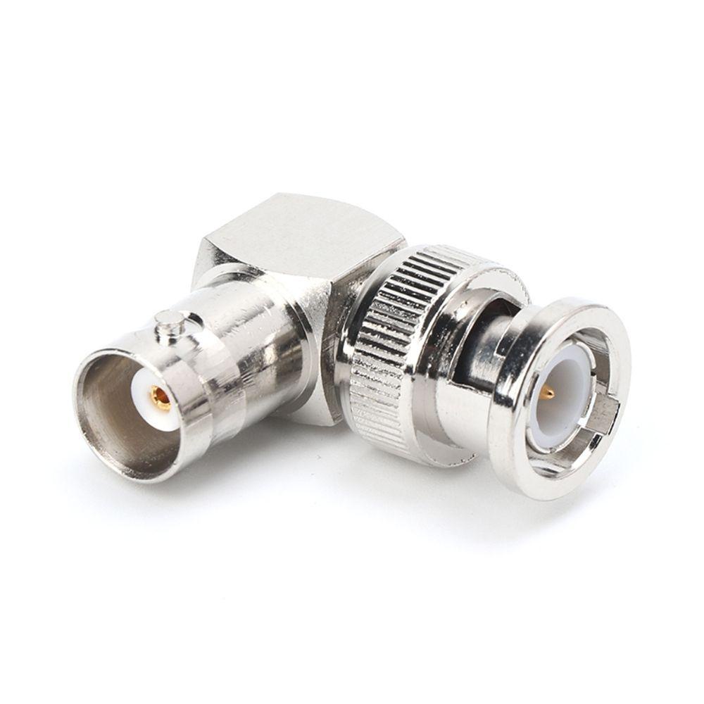 Đầu Nối Kim Loại M / F Góc Phải 90 Độ° Phích Cắm BNC Chuyển Đổi Đầu Đực Sang Đầu Cái