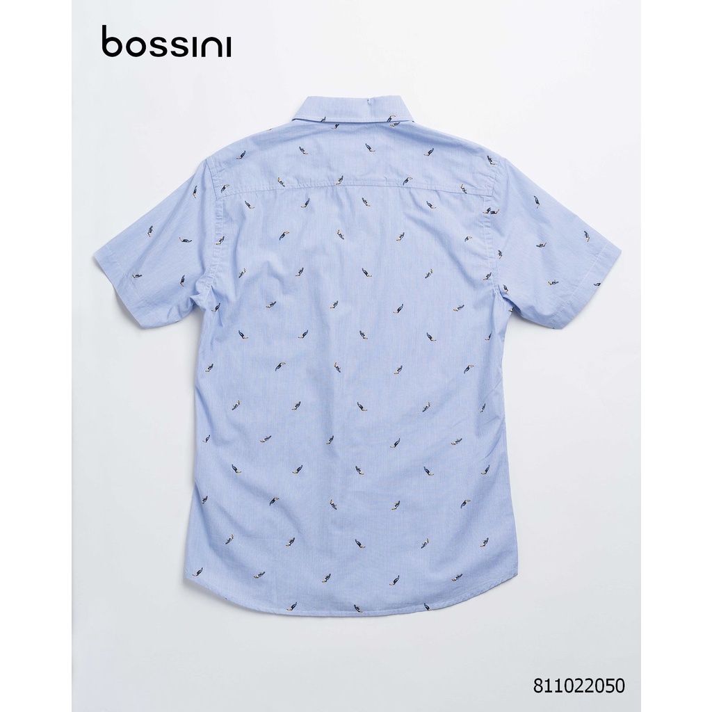 Áo sơ mi nam tay ngắn họa tiết chú chim nhỏ Bossini 811022050
