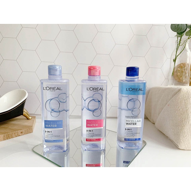 Bộ 2 Nước Tẩy Trang Dưỡng Ẩm, Sạch Sâu & Tươi Mát Da L'Oreal Micellar Water 400ml | BigBuy360 - bigbuy360.vn