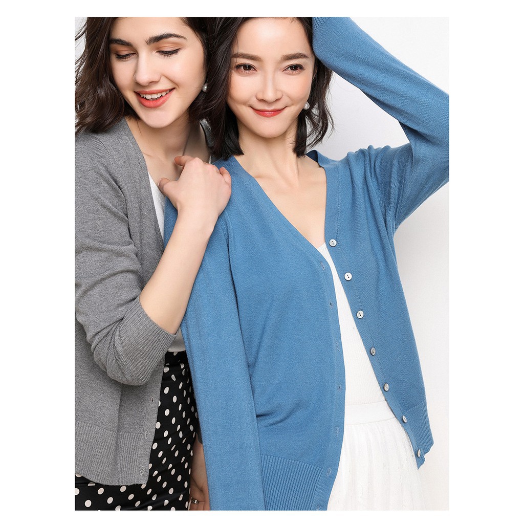 [Hàng Sẵn][Video] Áo len Cardigan nữ hàng Quảng Châu cao cấp sẽ | BigBuy360 - bigbuy360.vn
