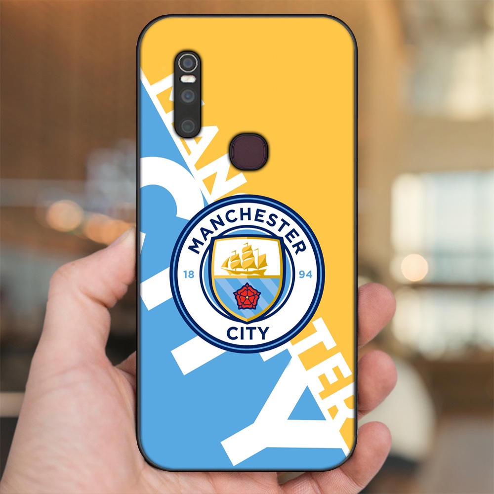 Ốp lưng Vivo V15 viền đen in hình Manchester City MC