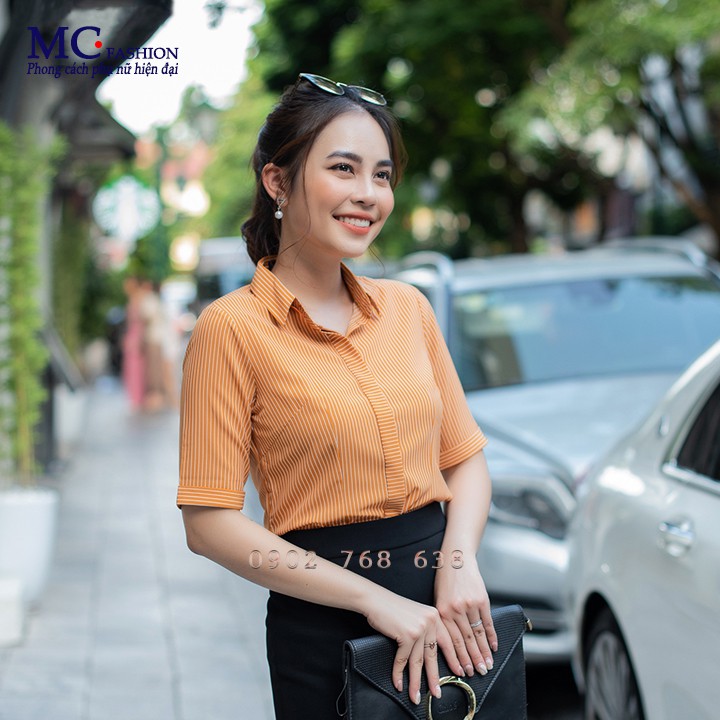 Sơ mi công sở nữ tay lỡ mc fashion a630