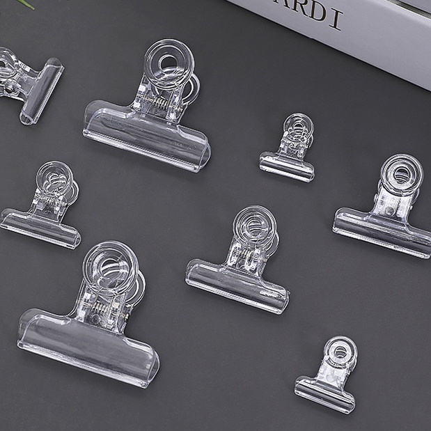 Kẹp giấy trong suốt mini K60 kẹp bướm nhựa trong suốt basic ghi chú đánh dấu đẹp mắt- BUTDEP.NET