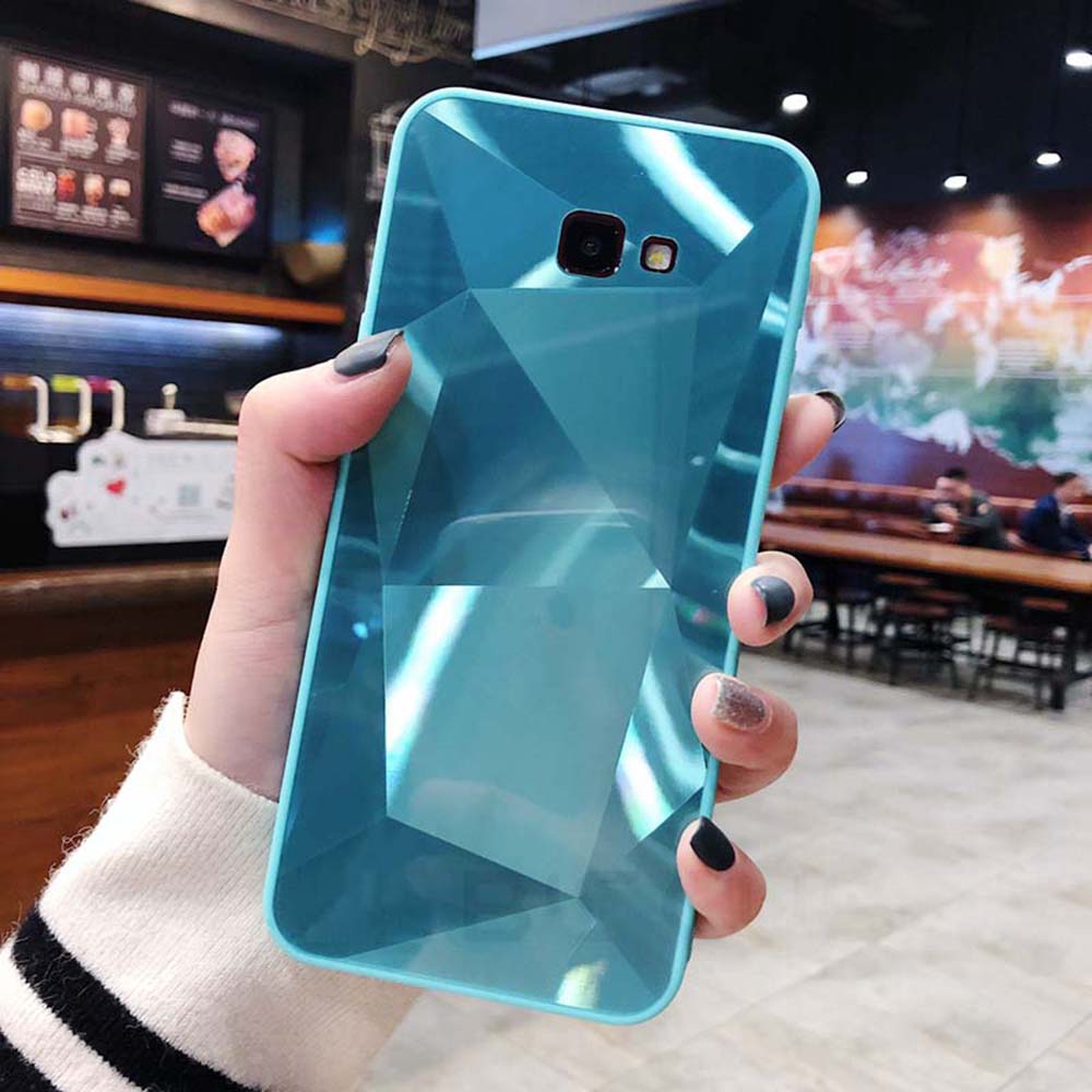 Ốp điện thoại mỏng vân kim cương 3D tráng gương lấp lánh cho Samsung Galaxy S9 S8 S10 S20 Plus S20FE S20Ultra S20 S10 Lite