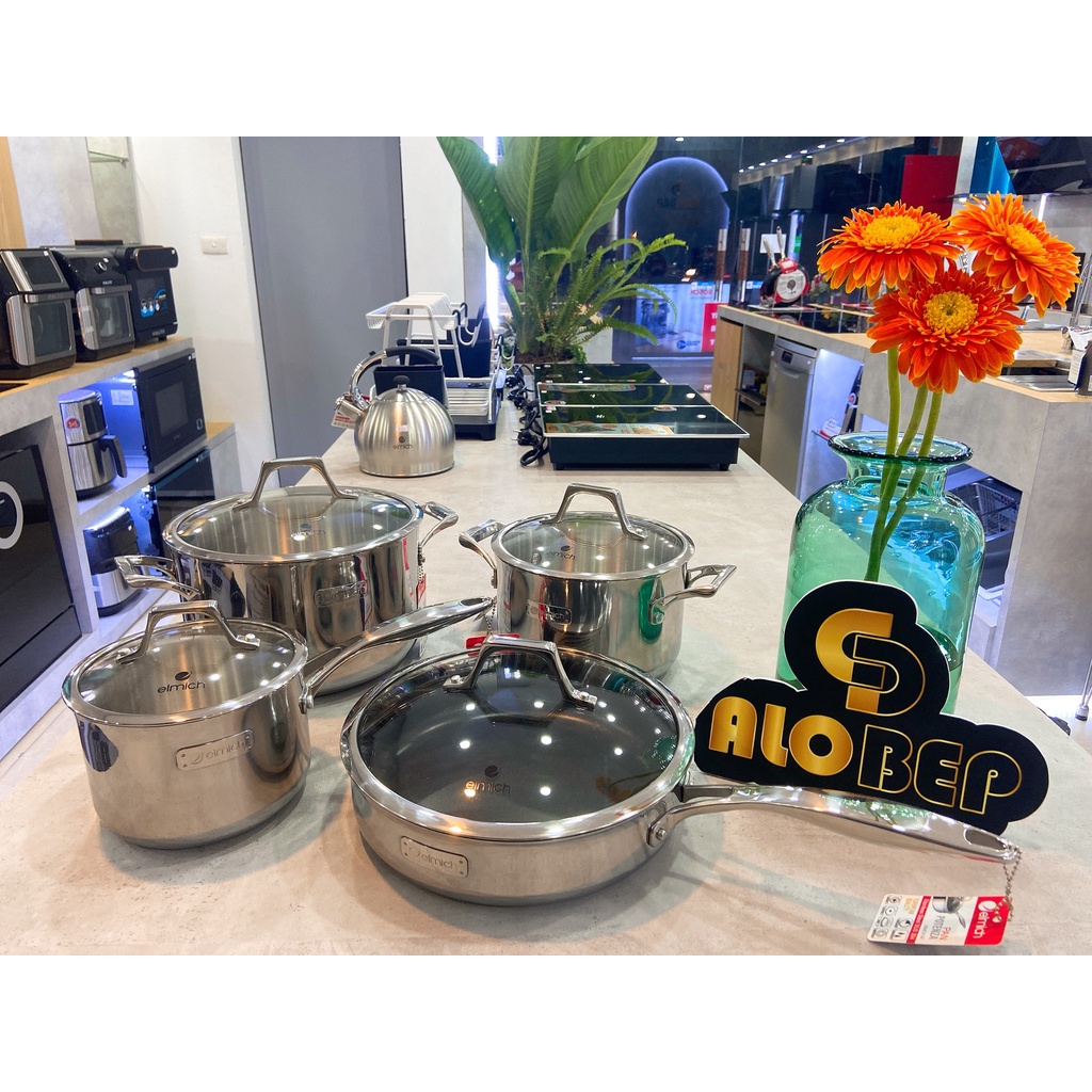 Bộ nồi chảo inox Elmich Potenza EL2851
