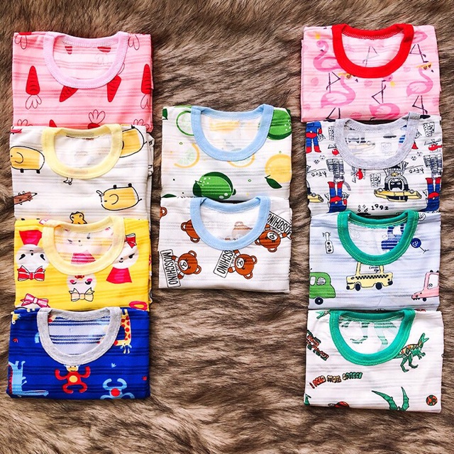 Bộ cotton giấy Thái dài tay cho bé