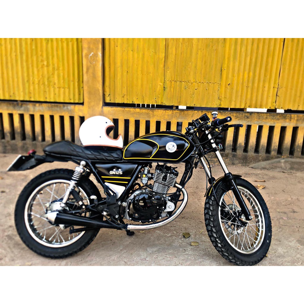 ĐÔNG HỒ XE MÁY ĐỘ - Bộ đôi đồng hồ công tơ báo km và công tơ tua máy kèm pat + ổ khóa độ xe cafe racer, tracker,cud độ