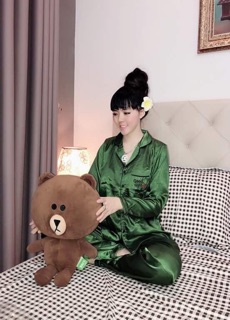 Pizama tay dài quần dài phi lụa goodnight