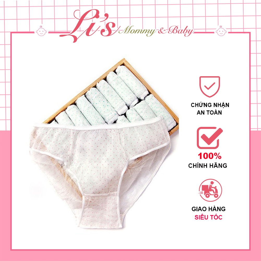 Quần lót giấy nữ Hiền Trang size đại cotton tiện lợi cho mẹ sau sinh (hộp 5 chiếc) Mã QL085 | BigBuy360 - bigbuy360.vn