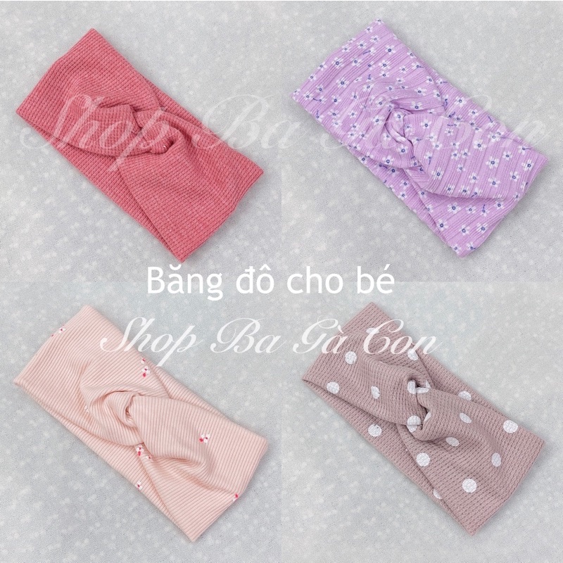 Băng đô cho bé - turban chéo cho bé - turban cho bé