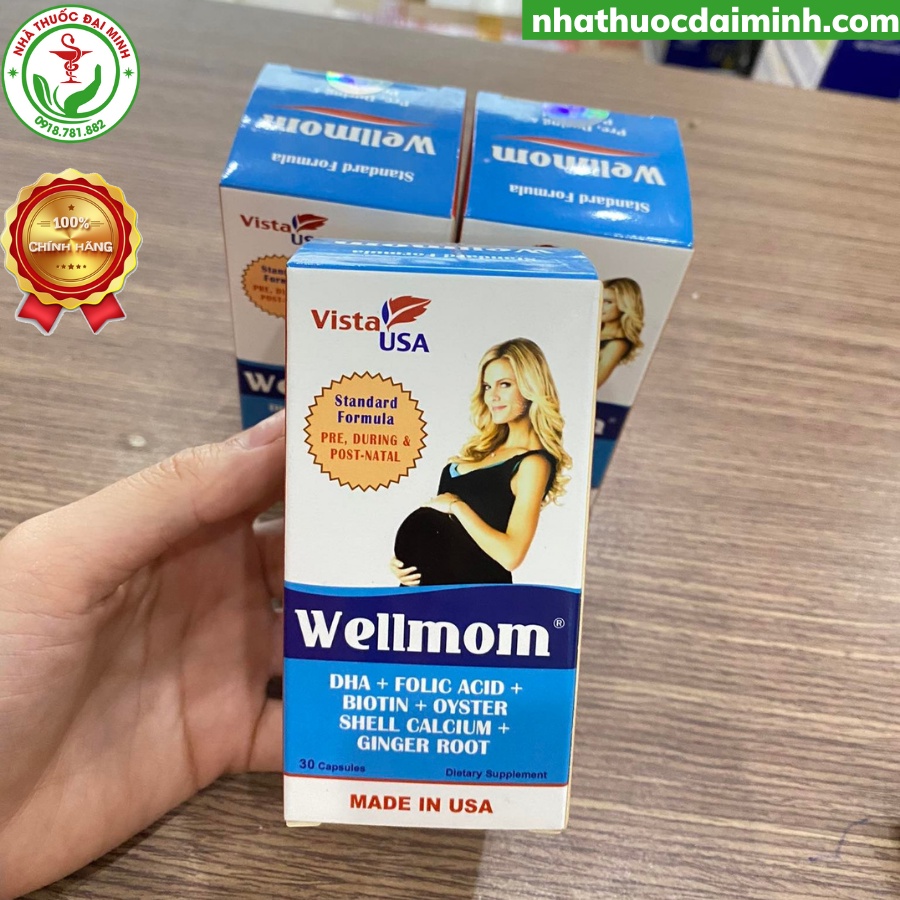 Vitamin Bầu Vista Wellmom - Bổ Sung Vitamin Và Khoáng Chất Cho Phụ Nữ Mang Thai