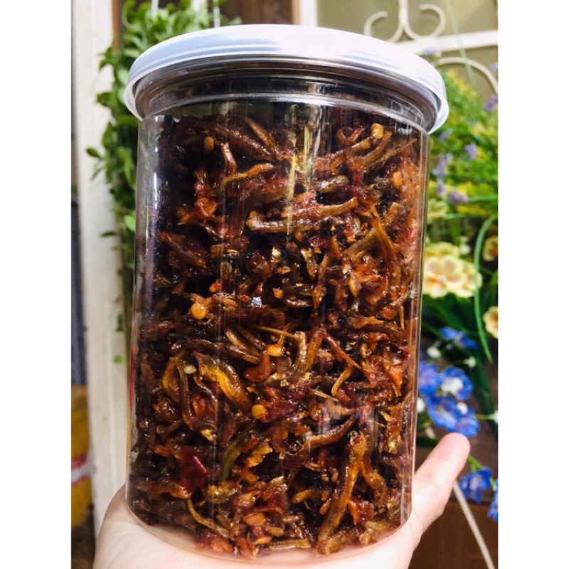 Cá cơm rim tỏi ớt 270gr ăn vặt BaBop, thơm ngon siêu rẻ | BigBuy360 - bigbuy360.vn