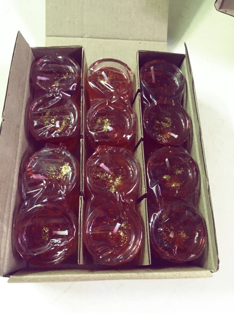 Đèn cầy ly mắc tre