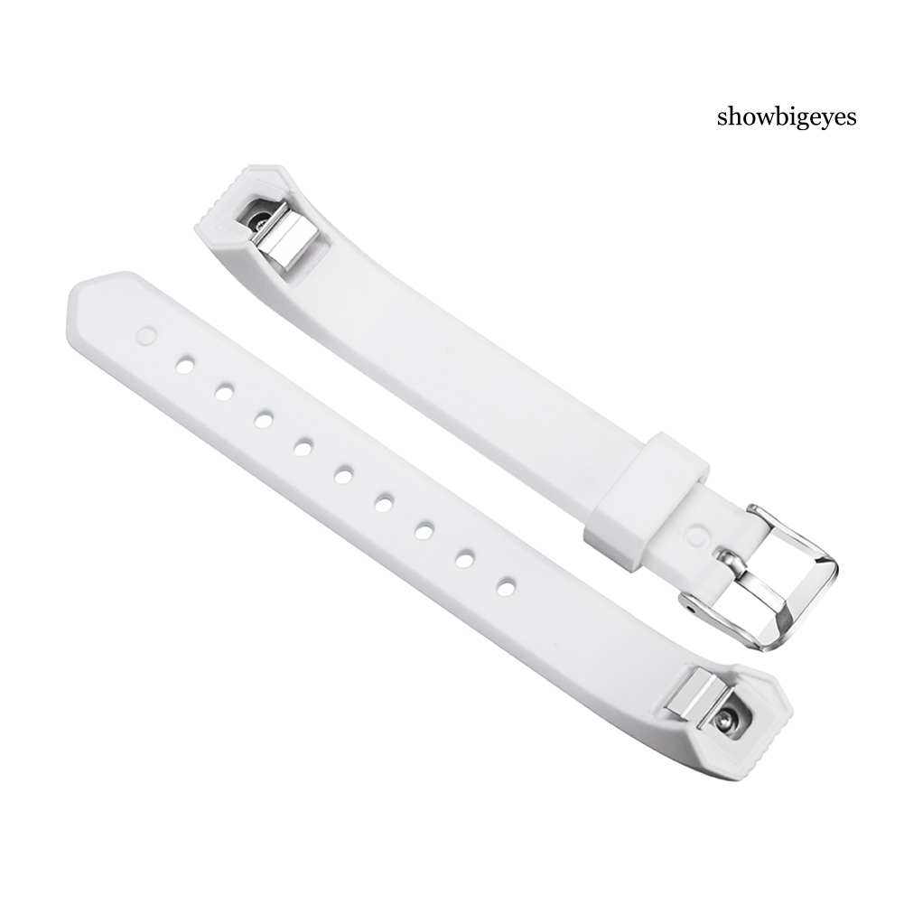 Dây Đeo Thay Thế Chất Liệu Silicon Màu Trơn Cho Fitbit Alta / Alta Hr