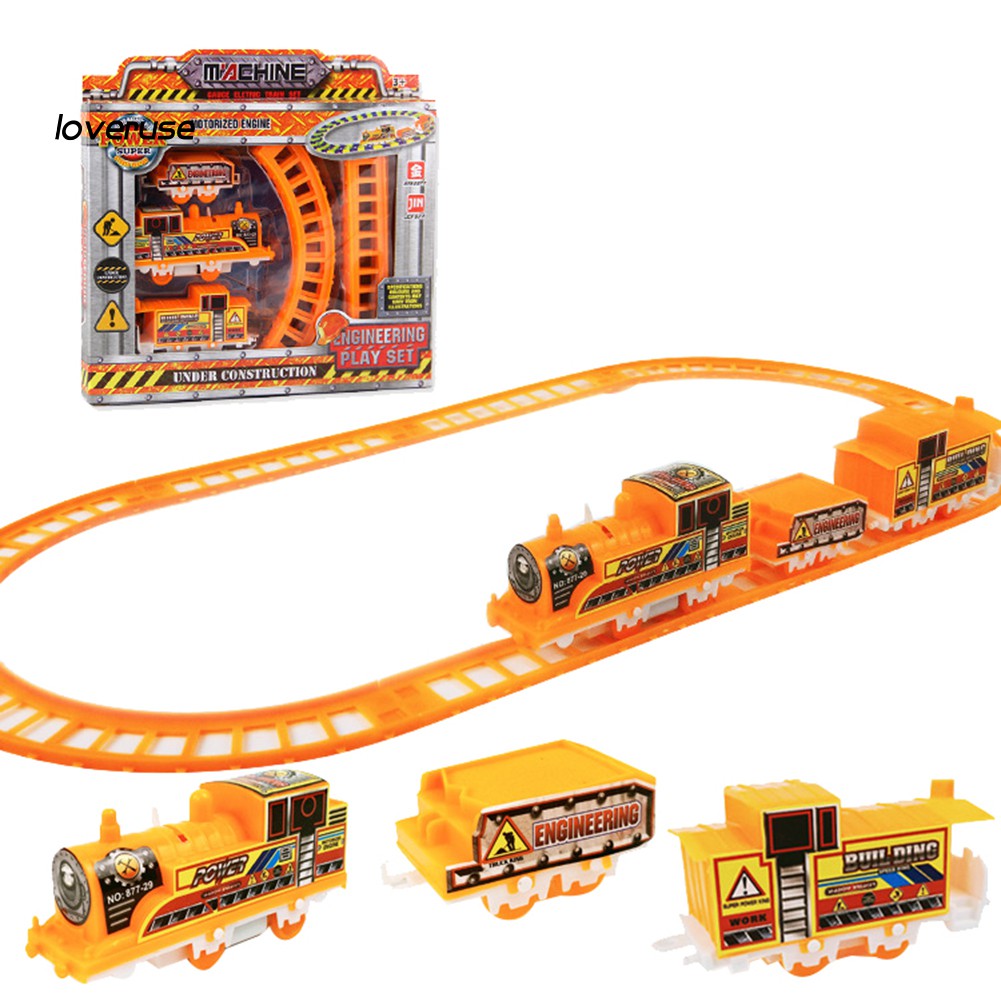 Đồ Chơi Lắp Ráp Đường Ray Xe Lửa Điện Diy Giáo Dục Sớm Cho Bé