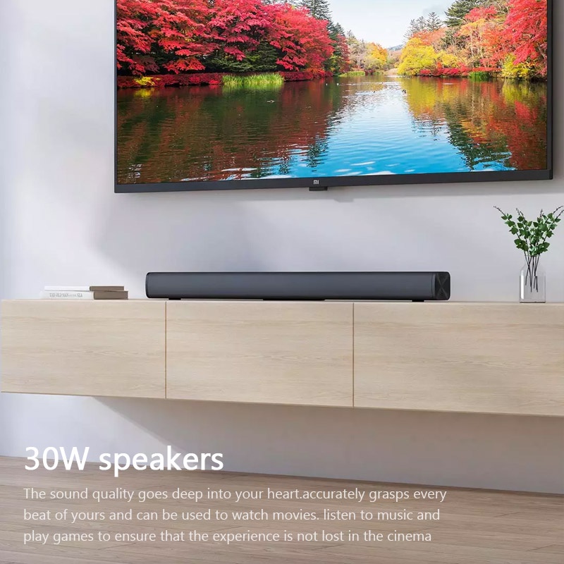 Loa soundbar TV Redmi Hỗ trợ Bluetooth 5.0 Dễ lắp đặt Công suất 30W Âm thanh tuyệt đỉnh