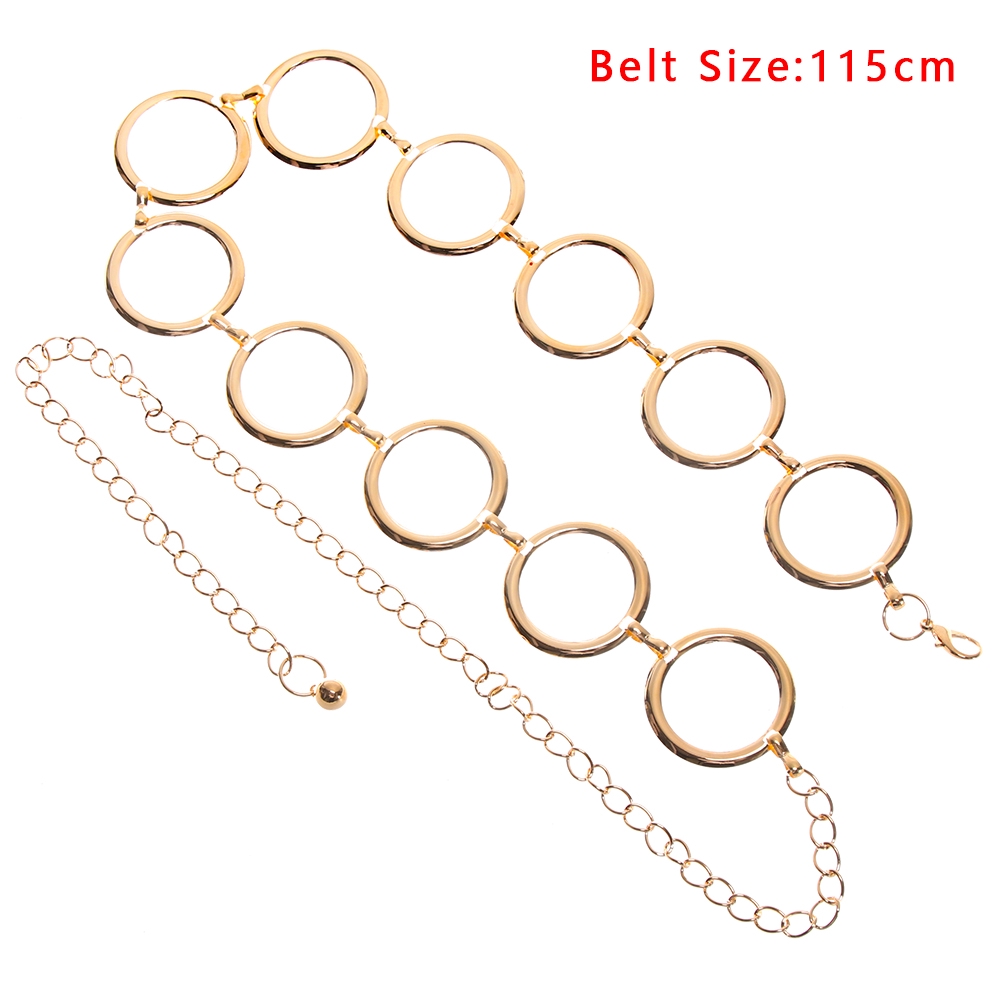 Dây Xích Đeo Thắt Lưng Móc Khoen Tròn Thời Trang Cho Nữ