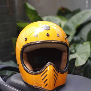 Mũ bảo hiểm Fullface Royal H1 Vàng Cam cao cấp (Đủ màu)