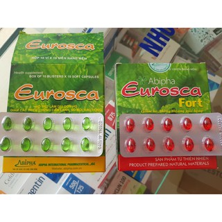 Eurosca, Eurosca Fort - Giảm ho, thông thoáng mũi, giảm các triệu chứng cảm lạnh, sổ mũi, đau họng