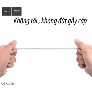 CÁP HOCO U9 IOS 1m2 và 2m CÓ LED - iPhone và iPad