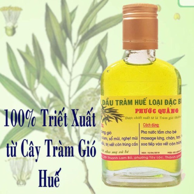 Tinh Dầu Tràm Phước Quảng Nguyên Chất 100ml loại 1