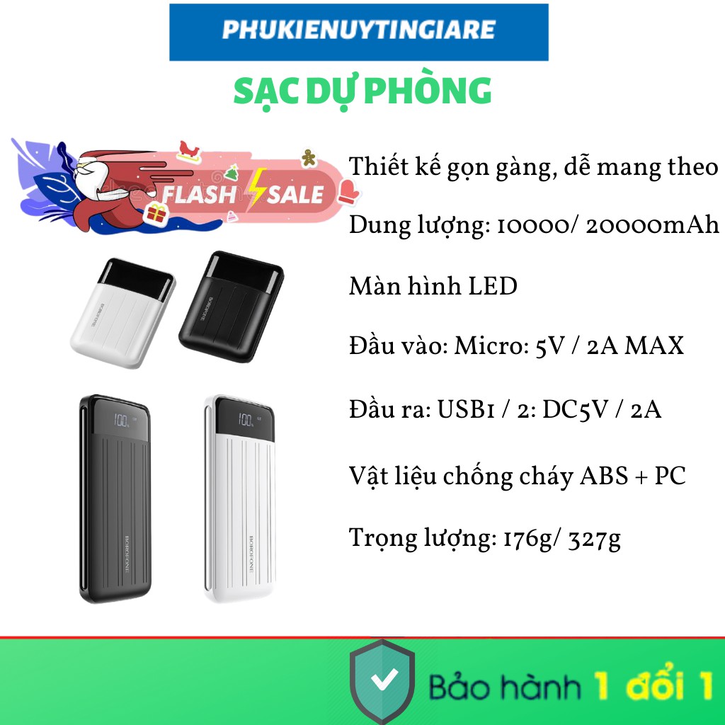 PIN SẠC DỰ PHÒNG BOROFONE BT21