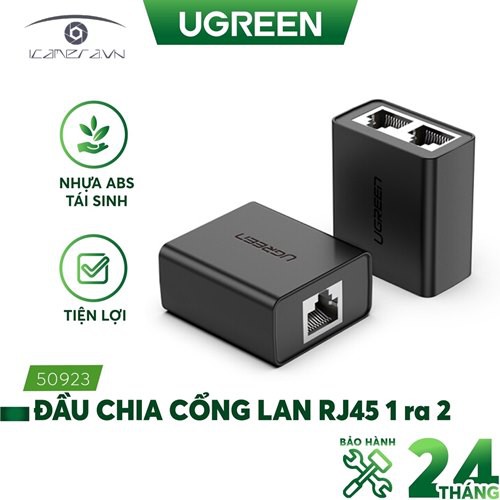 ĐẦU CHIA LAN RJ45 UGREEN CM210 50923 1 CỔNG RA 2 CỔNG (2 CHIẾC/TÚI)