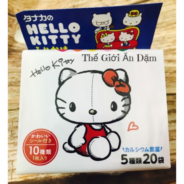 [Mã FMCG8 giảm 8% đơn 500K] Gia vị rắc cơm Kitty 20 gói nhỏ với 5 vi khác nhau